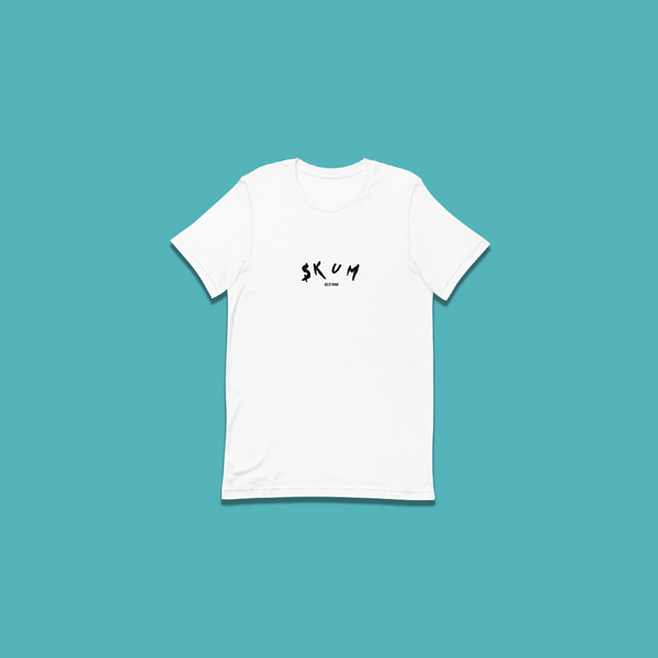 SKUM LOGO WHITE TEE